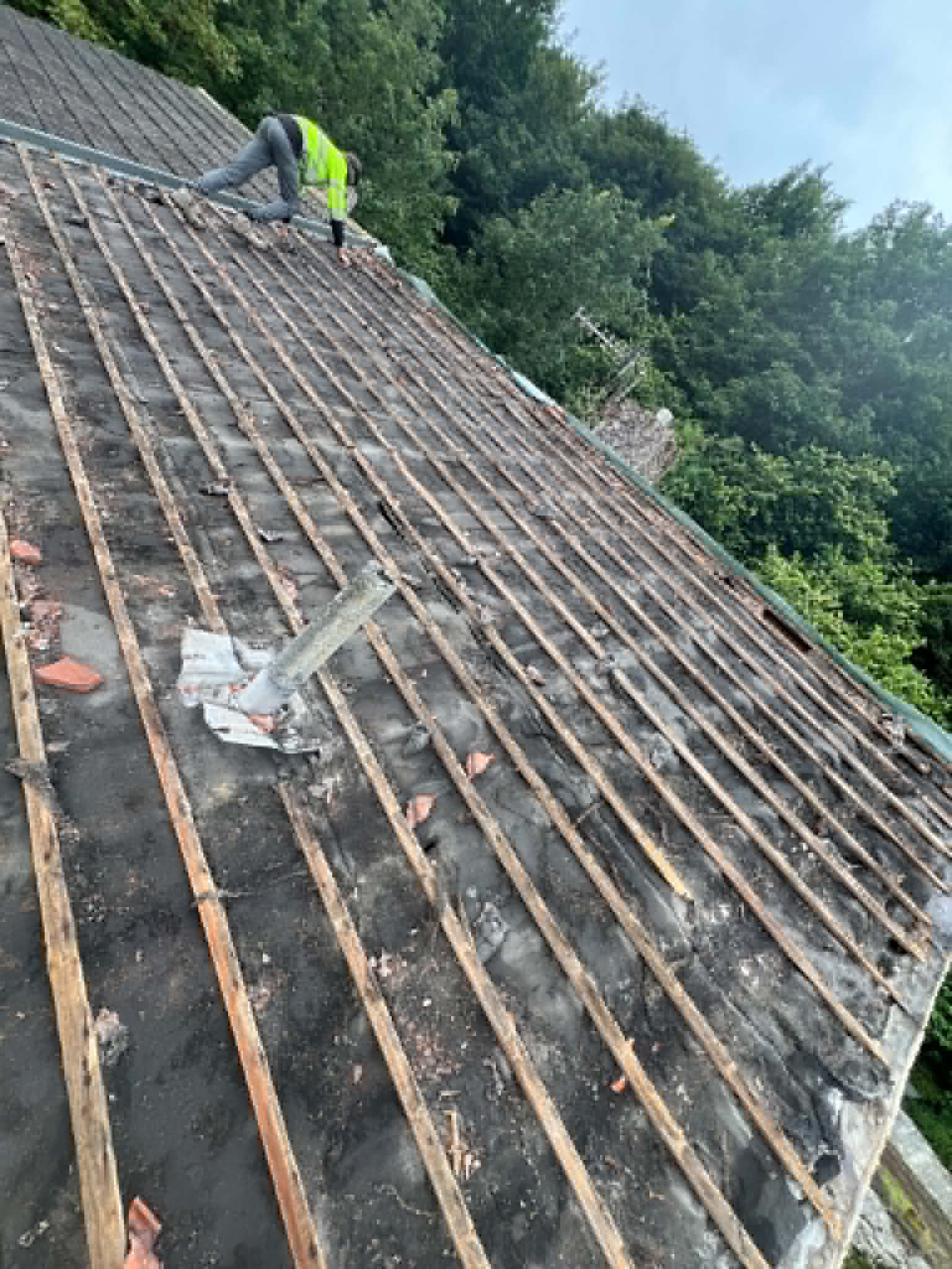 Roofing work