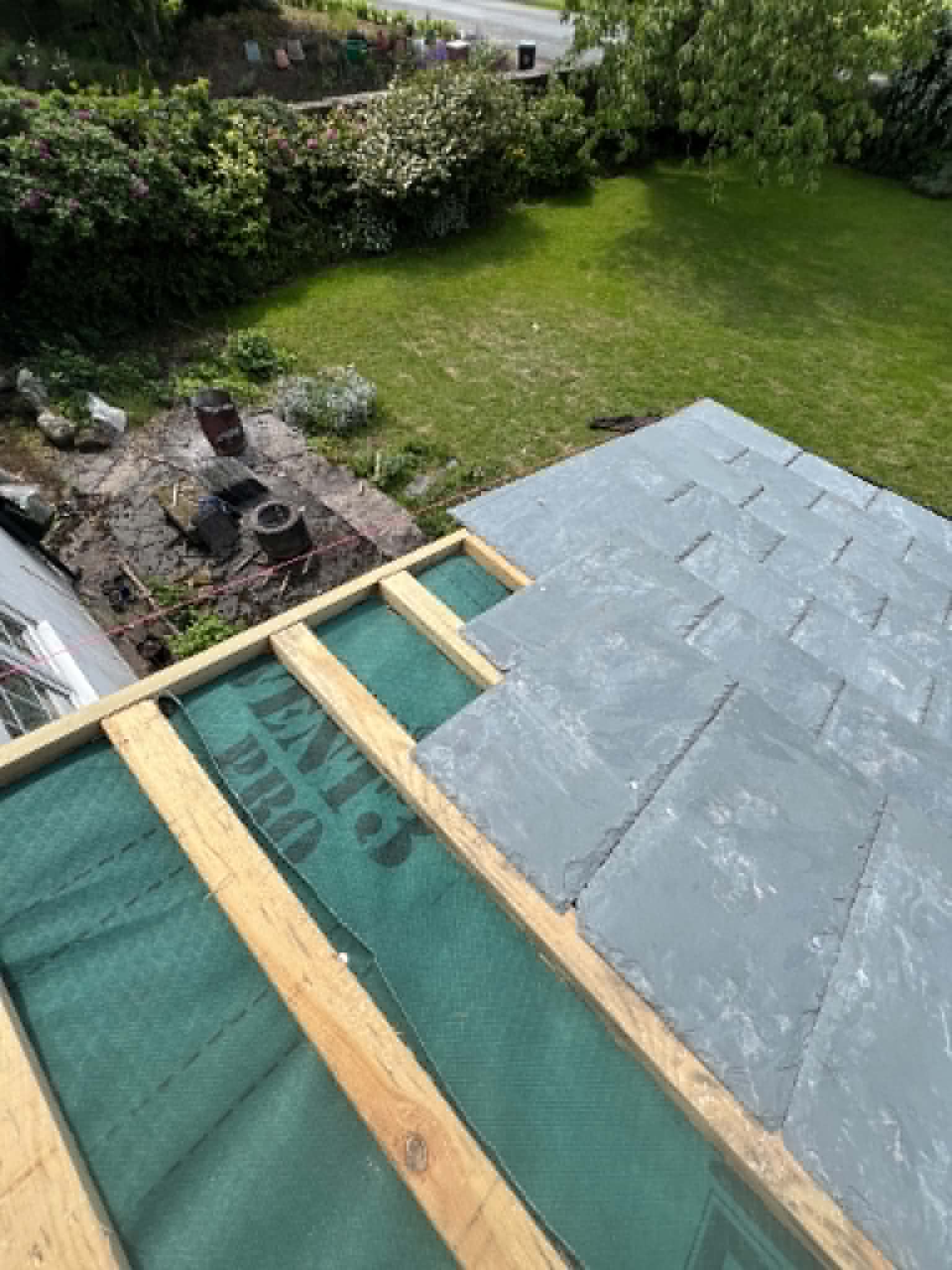 Roofing work