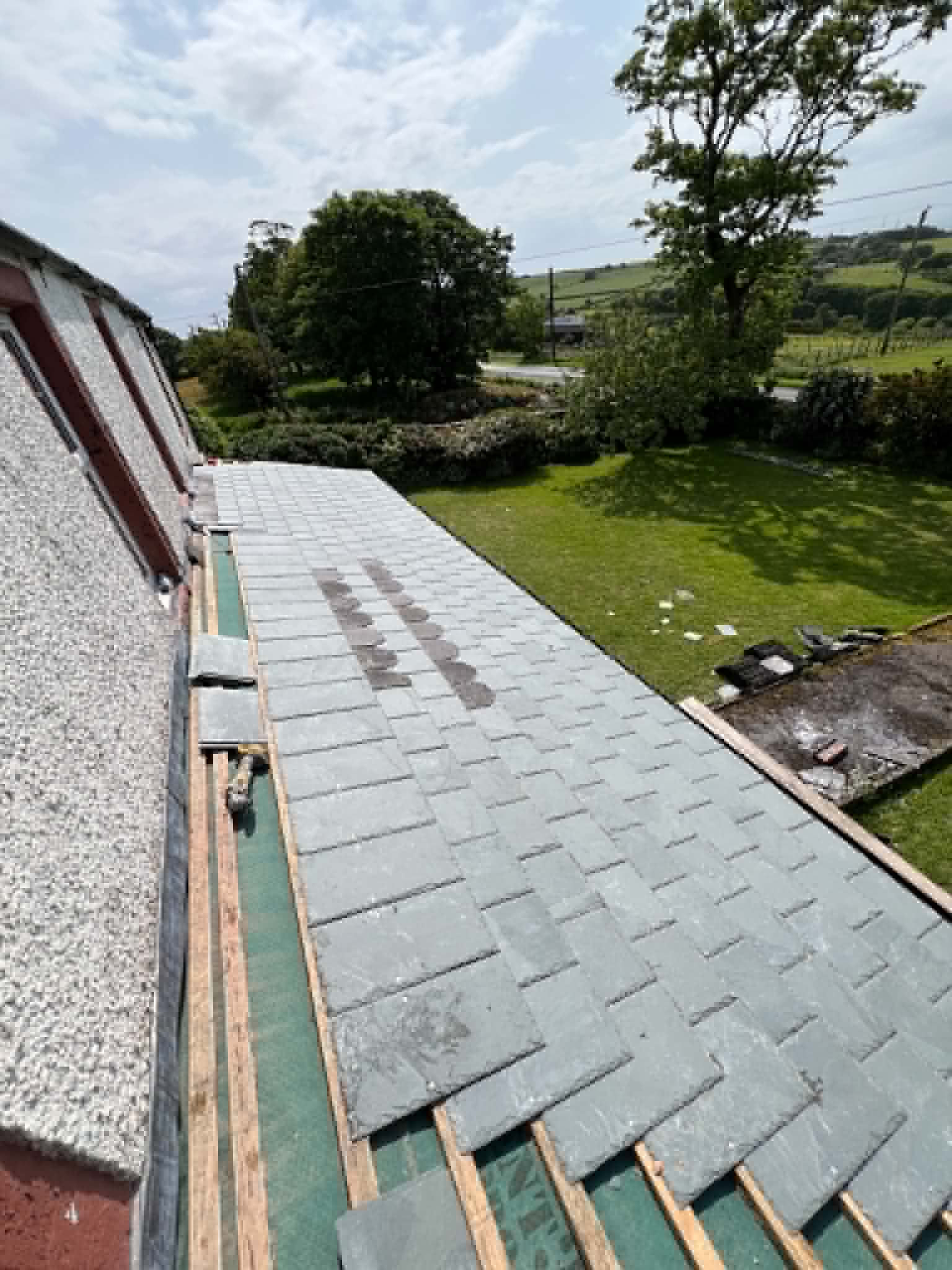 Roofing work